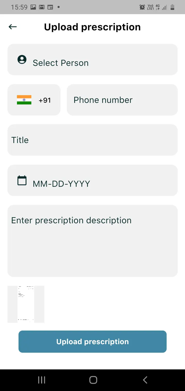 Upload Prescription